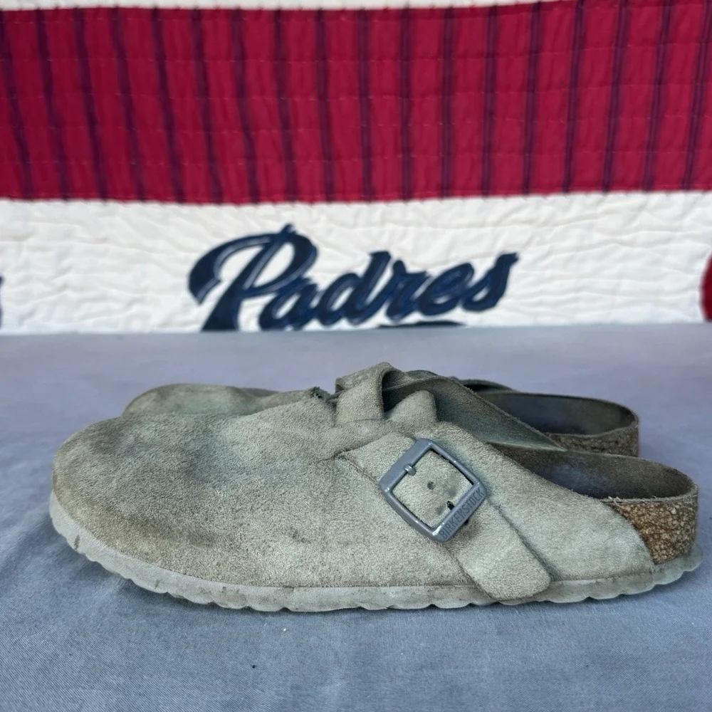 Size 39/W8/M6 -‎ Birkenstock Boston Mule Bone Sandals Men's